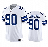 Men & Women & Youth Dallas Cowboys #90 Demarcus Lawrence White 2023 F.U.S.E. Vapor Limited Stitched Football Jersey,baseball caps,new era cap wholesale,wholesale hats